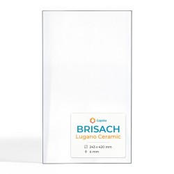 Brisach LUGANO CERAMIC Glas - Rechteck Kaminglas für Pelletofen