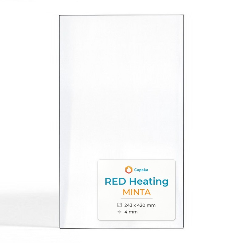 Vitre Red Heating MINTA - Verre Rectangle pour poêle à granulés