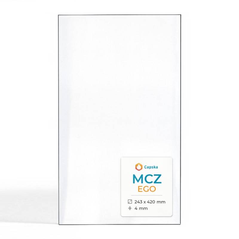 Mcz EGO Glas - Rechteck Kaminglas für Pelletofen