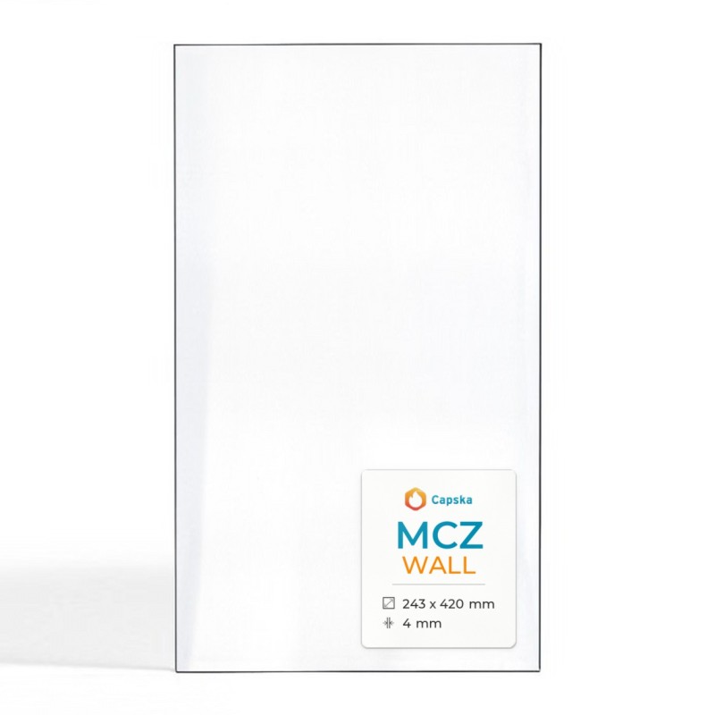 Mcz WALL Glas - Rechteck Kaminglas für Pelletofen