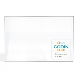 Vitre Godin ELLIP - Verre Rectangle pour poêle à bois