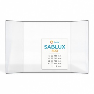 Sablux 800 Glass - Prismatic Glass Panel for Wood Burning Stove