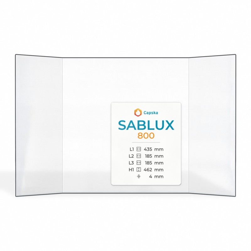 Vetro Sablux 800 - Vetro Prismatico per stufa a legna