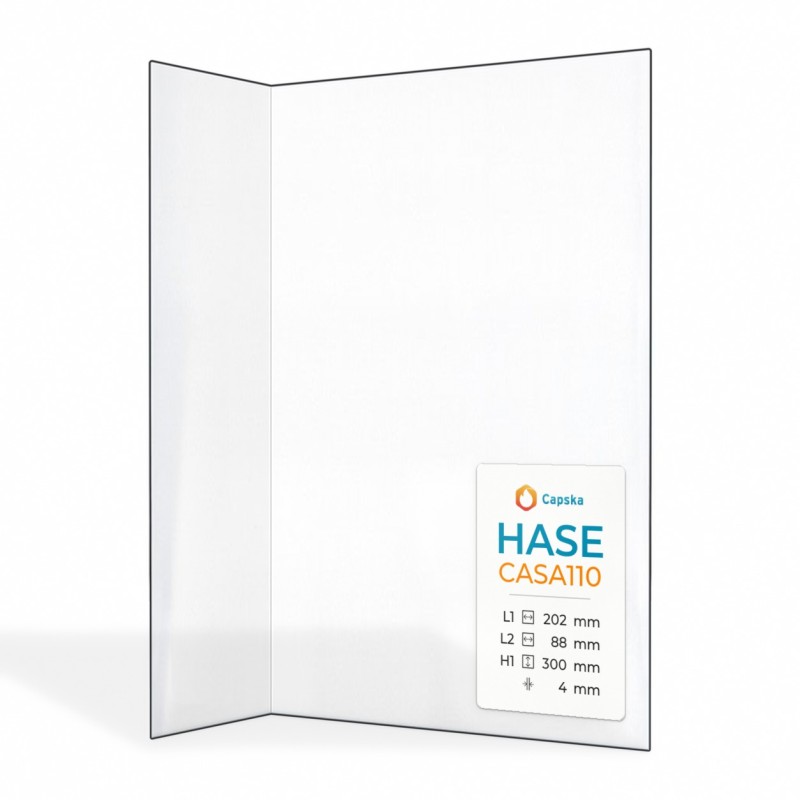 Verkauf von Hase CASA110 Glas - Gefaltet Kaminglas für Kaminofen
