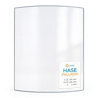HASE PALLADIO Glass Panel - Curved for Wood Burning Stove