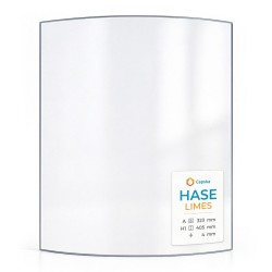 Hase LIMES Glass - Curved glass panel for wood burning stove