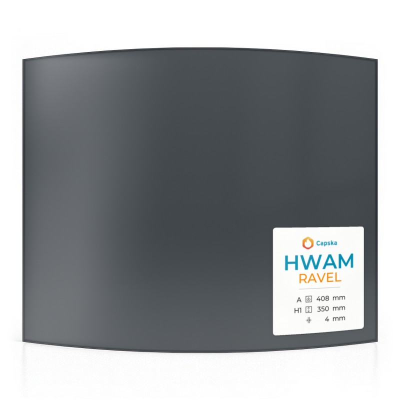 Hwam RAVEL Glass - Curved Glass Panel for Wood Burning Stove