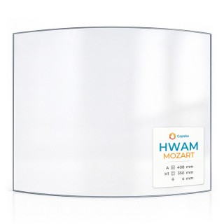 Hwam MOZART Glass - Curved Glass Panel for Wood Burning Stove