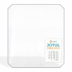 Vitre Jotul F602 ECO - Verre 4 angles coupés pour poêle à bois