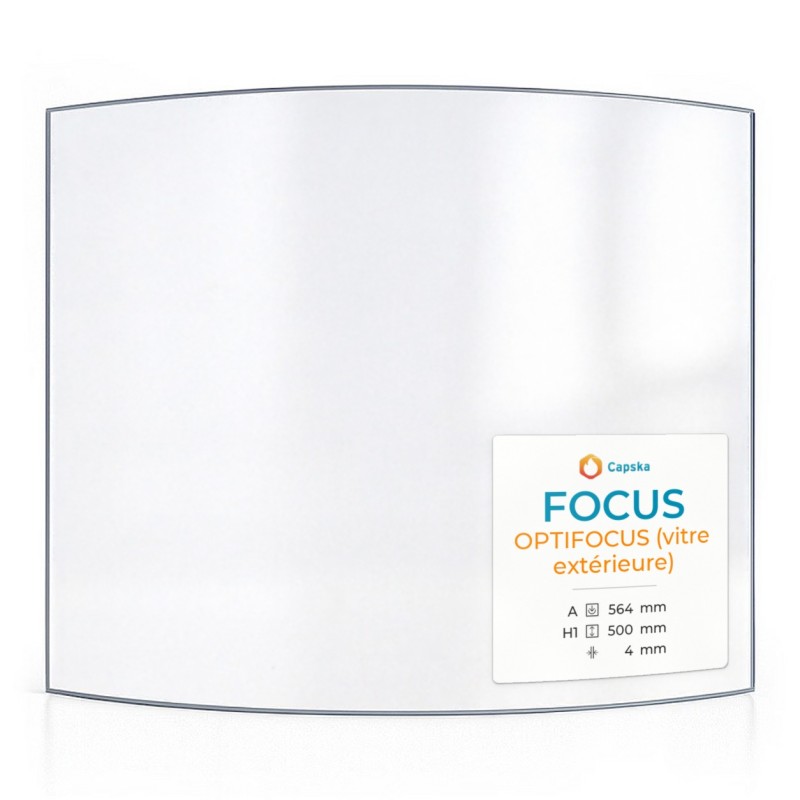 Vetro curvo per stufa a legna Focus OPTIFOCUS