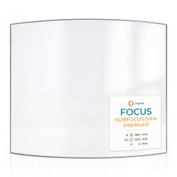 Vetro Focus HUBFOCUS (panello interno) - Vetro Curvo per stufa a legna