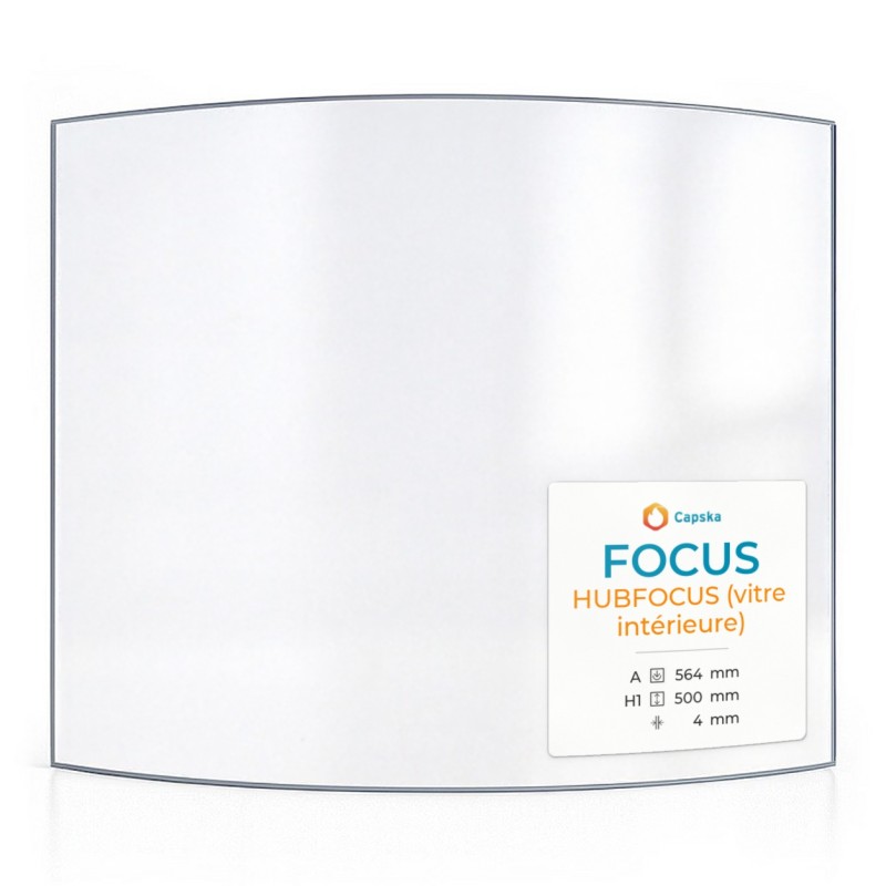 Vetro Focus HUBFOCUS - Vetro Curvo per stufa a legna