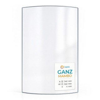 Ganz MAMBO Glas - Kaminglas für Kaminofen