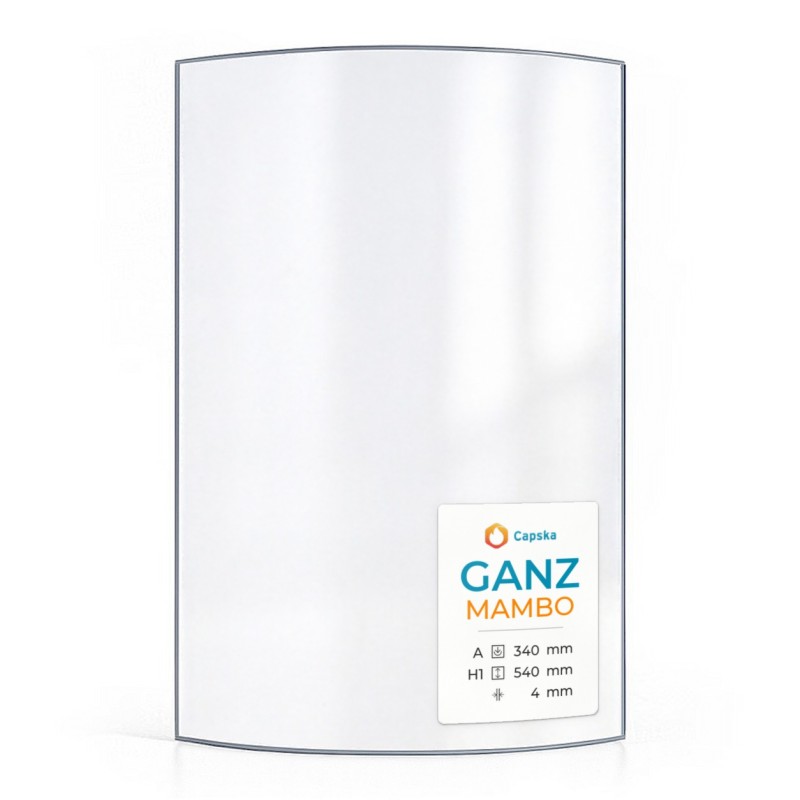 Vitre Ganz MAMBO - Verre Courbe pour poêle à bois