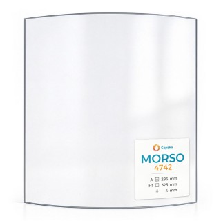 Vetro Morso 4742 - Vetro Curvo per stufa a legna