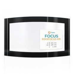 Focus EDOFOCUS 631 Glas - in sich gebogenes Siebdruck Kaminglas für Kaminofen