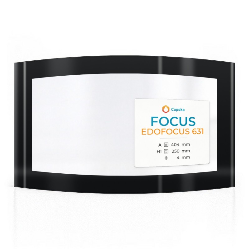 Vitre Focus EDOFOCUS 631 - Verre Courbe pour poêle à bois