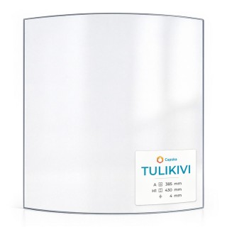 Vitre Tulikivi - Verre Courbe pour poêle à bois