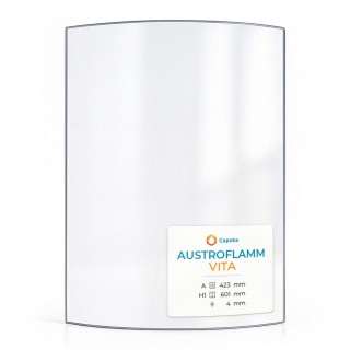 Austroflamm VITA Glass - Curved Panel for Wood Burning Stove