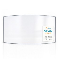 Scan DSA 5 Glas - in sich gebogenes Kaminglas für Kaminofen