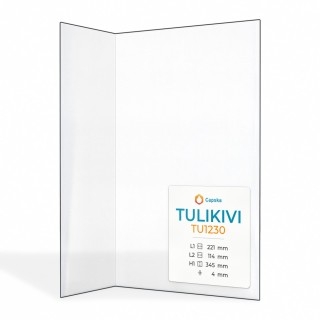 Tulikivi TU1230 Glas - Gefaltet Kaminglas für Kaminofen