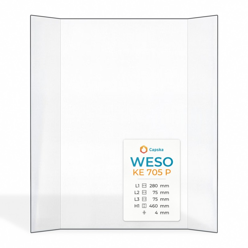 Vitre Weso KE 705 P - Verre Prismatique pour poêle à bois