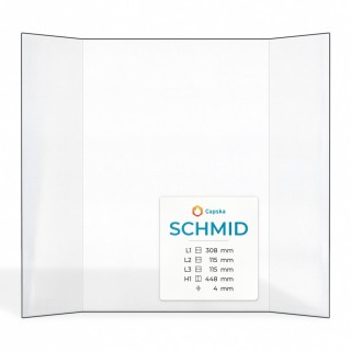 Vetro Schmid Prismatico 115+308+115x448 - Vetro per inserto caminetto