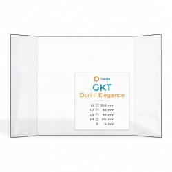 Vetro Gkt DORI II ELEGANCE - Vetro Prismatico per inserto per caminetto