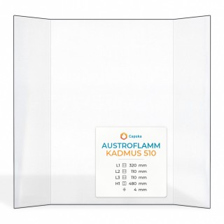 Vitre Austroflamm KADMUS 510 - Verre Prismatique pour poêle à bois