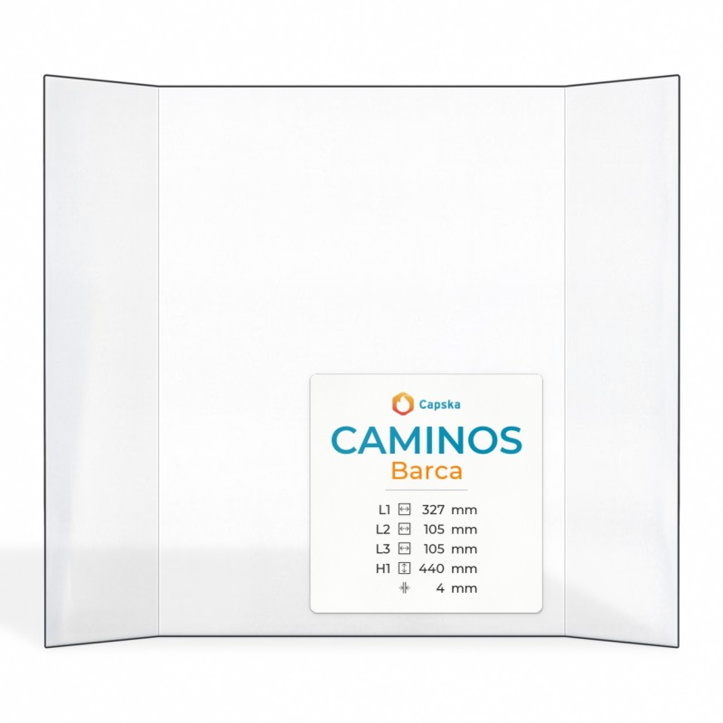 Caminos BARCA Glass - Prismatic Panel for Wood Burning Stove