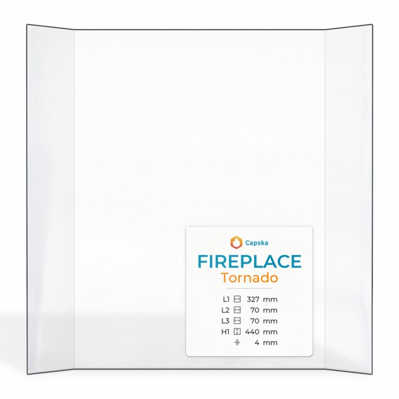 Vetro Fireplace TORNADO - Vetro Prismatico per caminetto