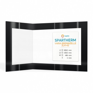 Spartherm VARIA BRENNZELLE 2LH-4S Glass - Prismatic Screen-printed Panel