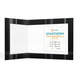Vetro Spartherm VARIA BRENNZELLE 2LH-4S - Vetro Prismatico Serigrafato per inserto per caminetto