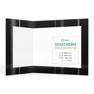 Spartherm VARIA 2LH-57-4S Glas - Prismatisch Siebdruck Kaminglas