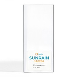 Sunrain JA029A Glass - Rectangular glass panel for wood burning stove