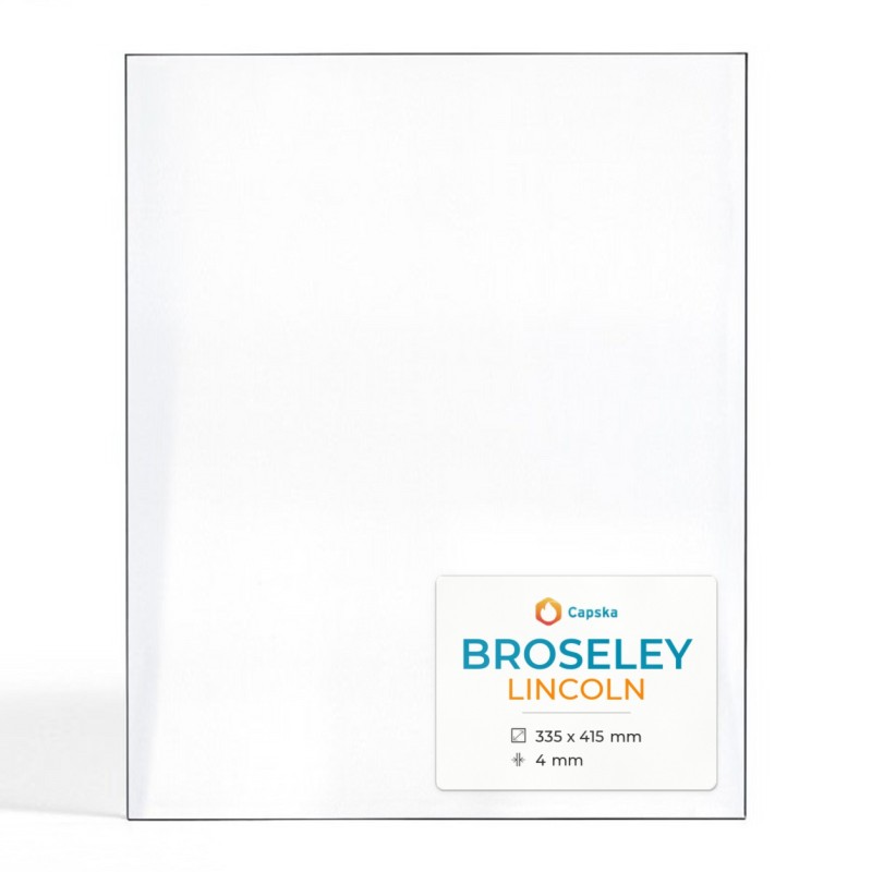 Broseley LINCOLN Glass - Rectangular Panel for Gas Stove