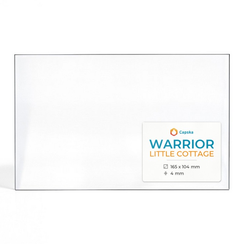 Vitre Warrior LITTLE COTTAGE - Verre Rectangle pour poêle à bois