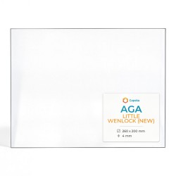 Aga LITTLE WENLOCK (NEW) Glass - Rectangular glass panel for wood burning stove