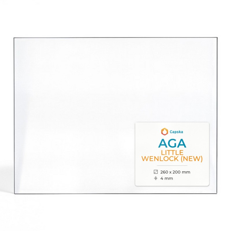 Vitre Aga LITTLE WENLOCK (NEW) - Verre Rectangle pour poêle à bois