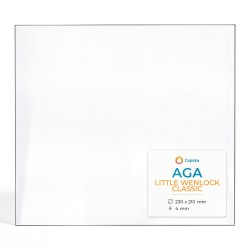 Aga LITTLE WENLOCK CLASSIC Glass - Rectangular glass panel for wood burning stove