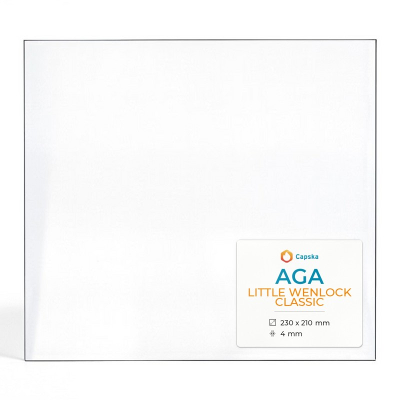 Aga LITTLE WENLOCK CLASSIC Glas - Rechteck Kaminglas für Kaminofen