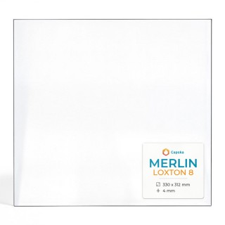 Vitre Merlin LOXTON 8 - Verre Rectangle pour poêle à bois