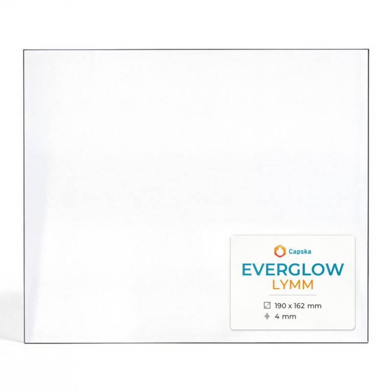 Vitre Everglow LYMM - Verre Rectangle pour poêle à bois