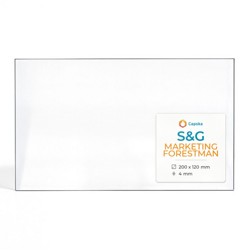 Glas für Kaminofen S&G MARKETING FORESTMAN - Rechteckig