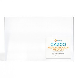 Gazco MARLBOROUGH MEDIUM Glass - Rectangular glass panel for gas stove