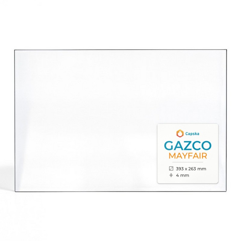 Vitre Gazco MAYFAIR - Verre Rectangle pour poêle à bois