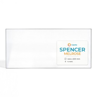 Spencer MELROSE Glas - Rechteck Kaminglas für Kaminofen
