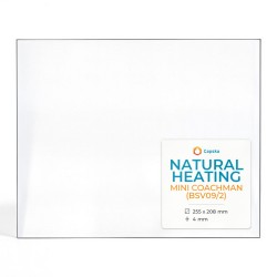Natural Heating MINI COACHMAN (BSV09/2) Glas - Rechteck Kaminglas für Kaminofen