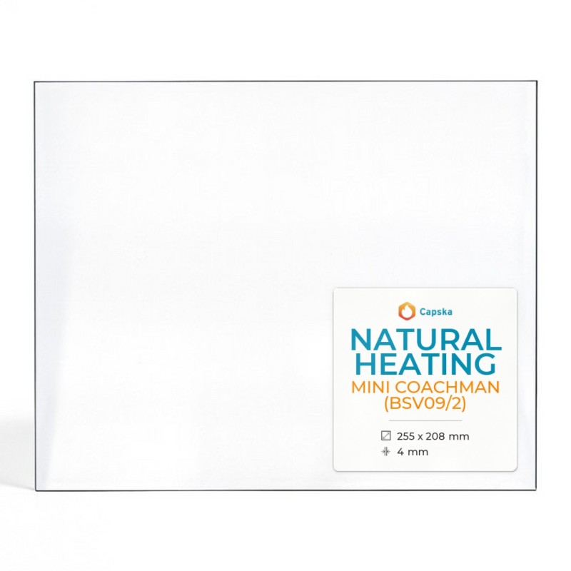 Kaminglas Natural Heating MINI COACHMAN (BSV09/2) - Rechteckig