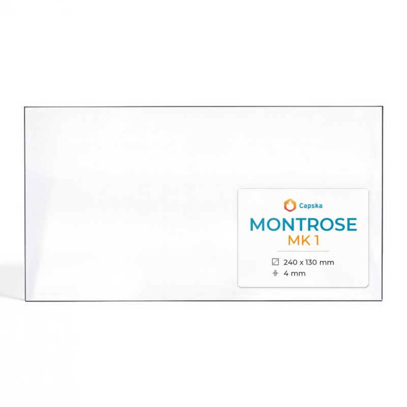 Montrose MK 1 Glas - Rechteck Kaminglas für Kaminofen